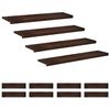 vidaXL Trappetrinn 12 stk. 120 x 25 x 2 cm M&oslash;rk brun Massiv b&oslash;ketre