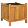 vidaXL Plantekasse med foring 42x42x40 cm helte akasie