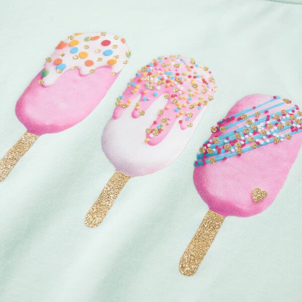 T-skjorte for barn lysemynte 128