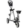 vidaXL Golf Trolley med sete Svart og Hvit 100 x 60 x 130 cm Jern