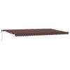 vidaXL Automatisk uttrekkbar markise brun 600x300 cm