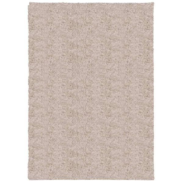 vidaXL Tykt teppe PAMPLONA høy luv moderne beige 120x170 cm