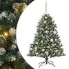 vidaXL Kunstig juletre med 150 LED gr&oslash;nn 120 cm PVC og plast og st&aring;l