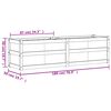 vidaXL Hageplantekasse voksbrun 180x50x50 cm heltre furu