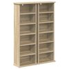 vidaXL CD skap 2 stk. Sonoma eik 60 x 17 x 92 cm Konstruert tre