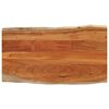 vidaXL Bordplate 100x60x3,8 cm rektangul&aelig;r heltre akasie naturlig kant