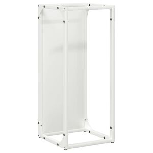 vidaXL Vedstativ svart 25x25x60 cm kaldvalset st&aring;l