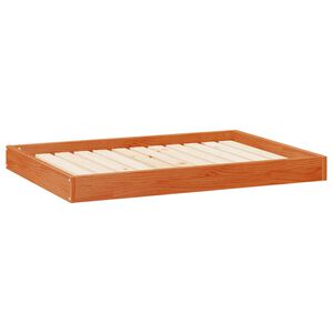 vidaXL Hundeseng 101,5 x 74 x 9 cm Massiv furu