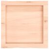 vidaXL Bordplate 40x40x(2-4) cm ubehandlet heltre eik naturlig kant