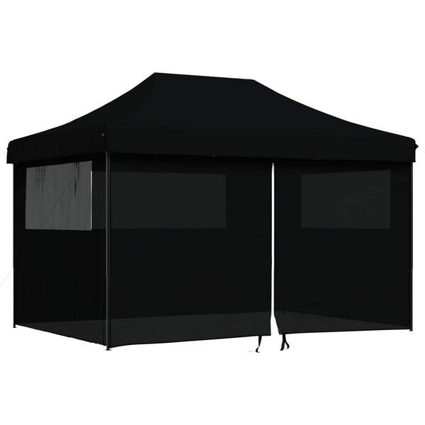 vidaXL Partytelt Svart 279 x 410 x 315 cm Oxford Stoff