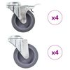 vidaXL Svinghjul med bolthull 8 stk 75 mm