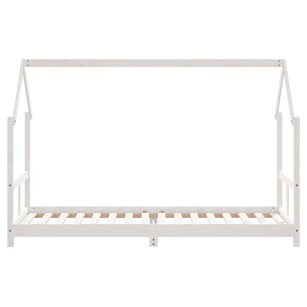 vidaXL Barnesengeramme hvit 80x200 cm heltre furu