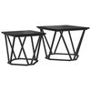 vidaXL Sidebordssett 2 stk. Svart Eik 50 x 50 x 40 cm