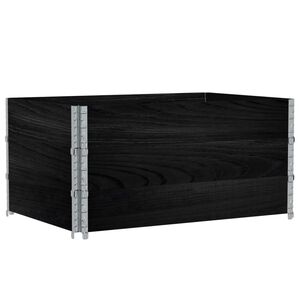 vidaXL Plantekasse svart 120x80 cm heltre furu