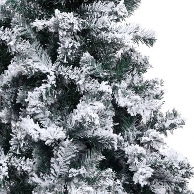 vidaXL Kunstig juletre med flokket snø grønn 150 cm