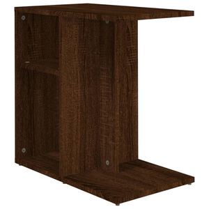 vidaXL Sidebord brun eik 50x30x50 cm konstruert tre