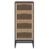 vidaXL Highboard svart 40x30x95 cm konstruert tre
