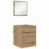 vidaXL Baderomsinnredningssett Brun 41 x 38,5 x 48 cm