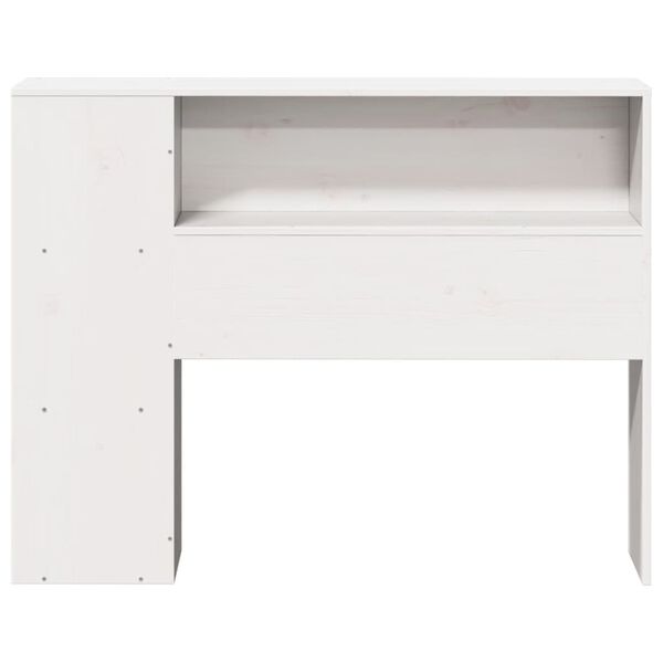 vidaXL Hodegavl med oppbevaring hvit 100 cm heltre furu