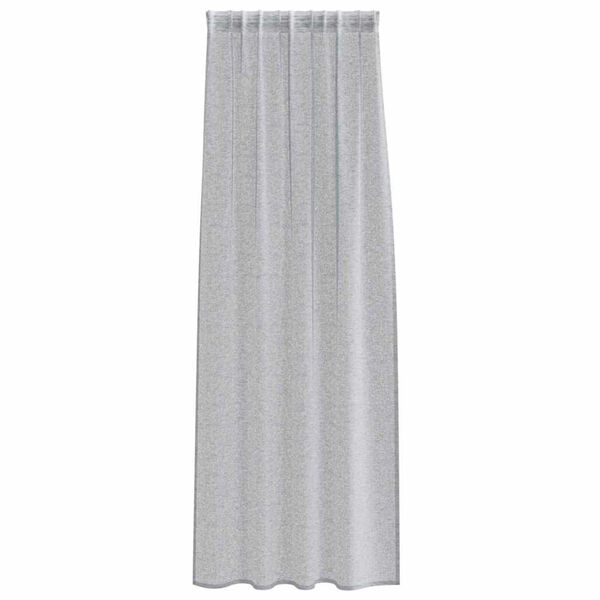 vidaXL Voile Gardin med gardiner 2 pcs M&oslash;rkegr&aring; 245 x 140 cm Polyester