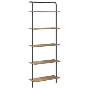 vidaXL Bokhylle 5 niv&aring;er 60 x 24 x 168 cm Konstruert tre Artisan Eik