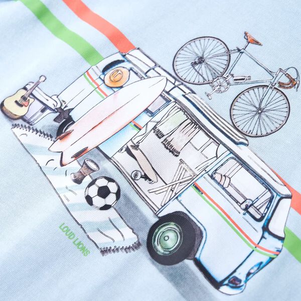 T-skjorte for barn blå 104