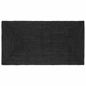 vidaXL Omr&aring;deteppet M&oslash;rkegr&aring; 100 x 200 cm Jute