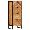 vidaXL Baderomsskap 40x30x100 cm heltre akasie og jern