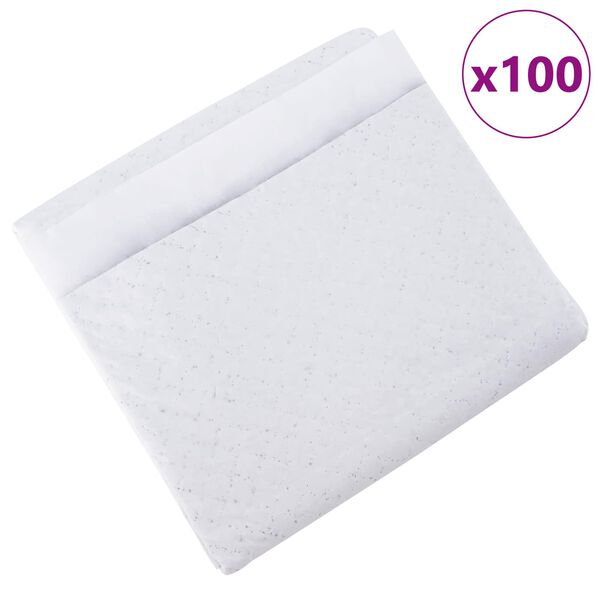 vidaXL Ikke-vevd stoff kj&aelig;ledyr treningspute 100 pcs 60 x 45 cm