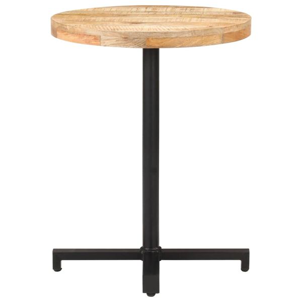 vidaXL Bistrobord rundt Ø60x75 cm grovt mangotre