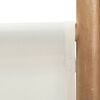 vidaXL Sammenleggbar romdeler 6 paneler 240 cm bambus og lerret