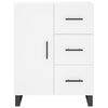 vidaXL Highboard hvit 69,5x34x180 cm konstruert tre