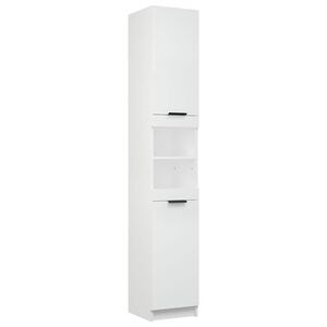 vidaXL Baderomsskap hvit 32x34x188,5 cm konstruert tre