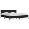 vidaXL Sengeramme svart 180x200 cm konstruert tre og metall