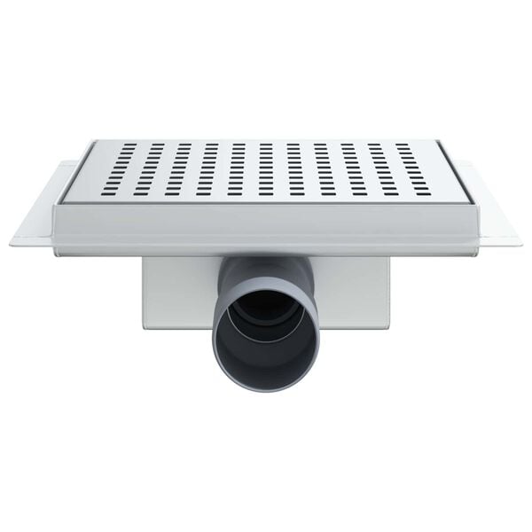 vidaXL Dot dusjavl&oslash;p s&oslash;lv 20 x 20 cm Rustfritt St&aring;l 304