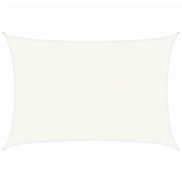 vidaXL Solseil 160 g/m&sup2; hvit 2x2,5 m HDPE