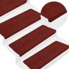 vidaXL Selvklebende trappematter 30 stk r&oslash;d 65x22,5x3,5 cm