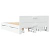 vidaXL Sengeramme med hodegavl hvit 120x190 cm konstruert tre