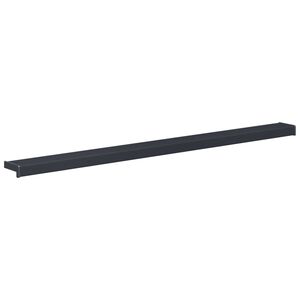 vidaXL Vinduskarmer Anthracitt med trestruktur 140 x 15 x 4,5 cm PVC