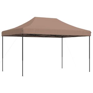 vidaXL Sammenleggbart partytelt pop-up brun 440x292x315 cm
