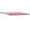vidaXL Manuell utvidbar markise med LED-lamper 4,5 &times; 3 m