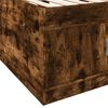 vidaXL Dagseng med skuffer uten Madrass røkt eik 100x200 cm