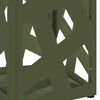 vidaXL Parasollstativ Olivengr&oslash;nn 15,5 x 15,5 x 49 cm Metall