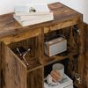 vidaXL Sideskap R&oslash;yk Eik 79 x 36 x 75 cm Konstruert tre