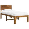 vidaXL Enkelt Senge Ramme med Hodegjerde ROSTOCK Naturlig 75 x 190 cm