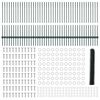 vidaXL Gjerde med stolpe gr&oslash;nn 1 x 100 m St&aring;l og PVC