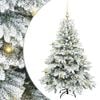 vidaXL Kunstig juletre med 150 LED med stativ Hvit 150 cm PE og PVC