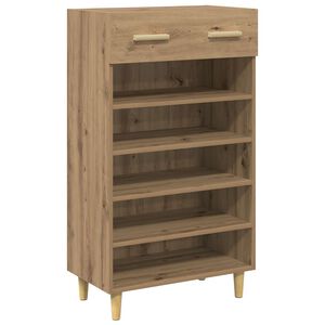 vidaXL Sko Skap 60 x 35 x 105 cm Konstruert tre Artisan eik