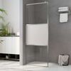 vidaXL Dusjvegg med halvfrostet ESG-glass 80x195 cm