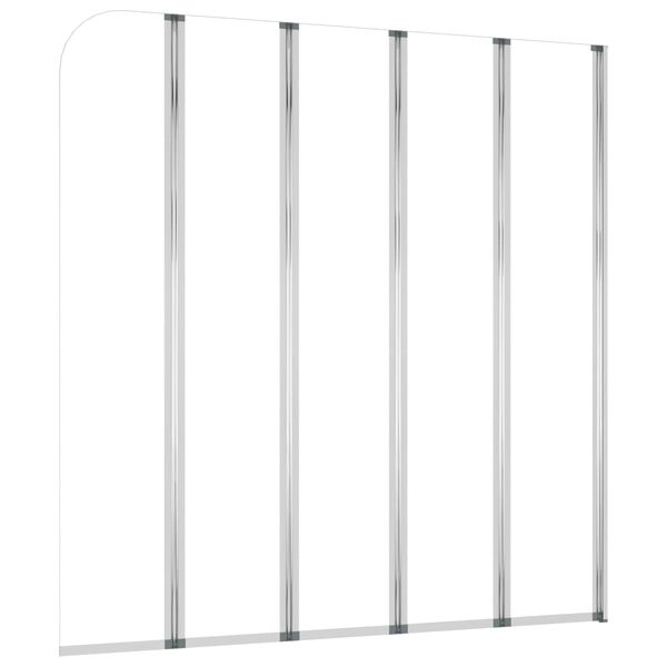 vidaXL Badekarvegg 120x140 cm herdet glass gjennomsiktig